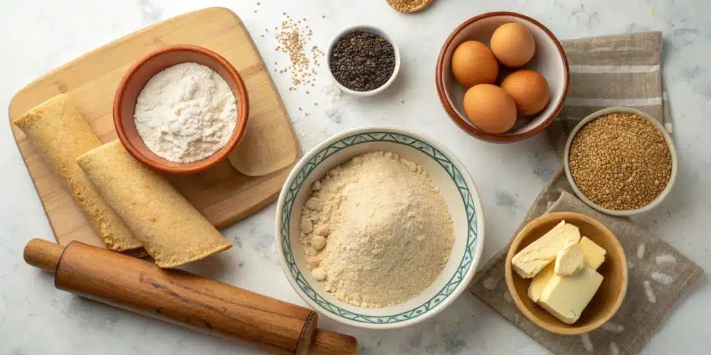 Ingredients for making traditional Guatemalan champurradas