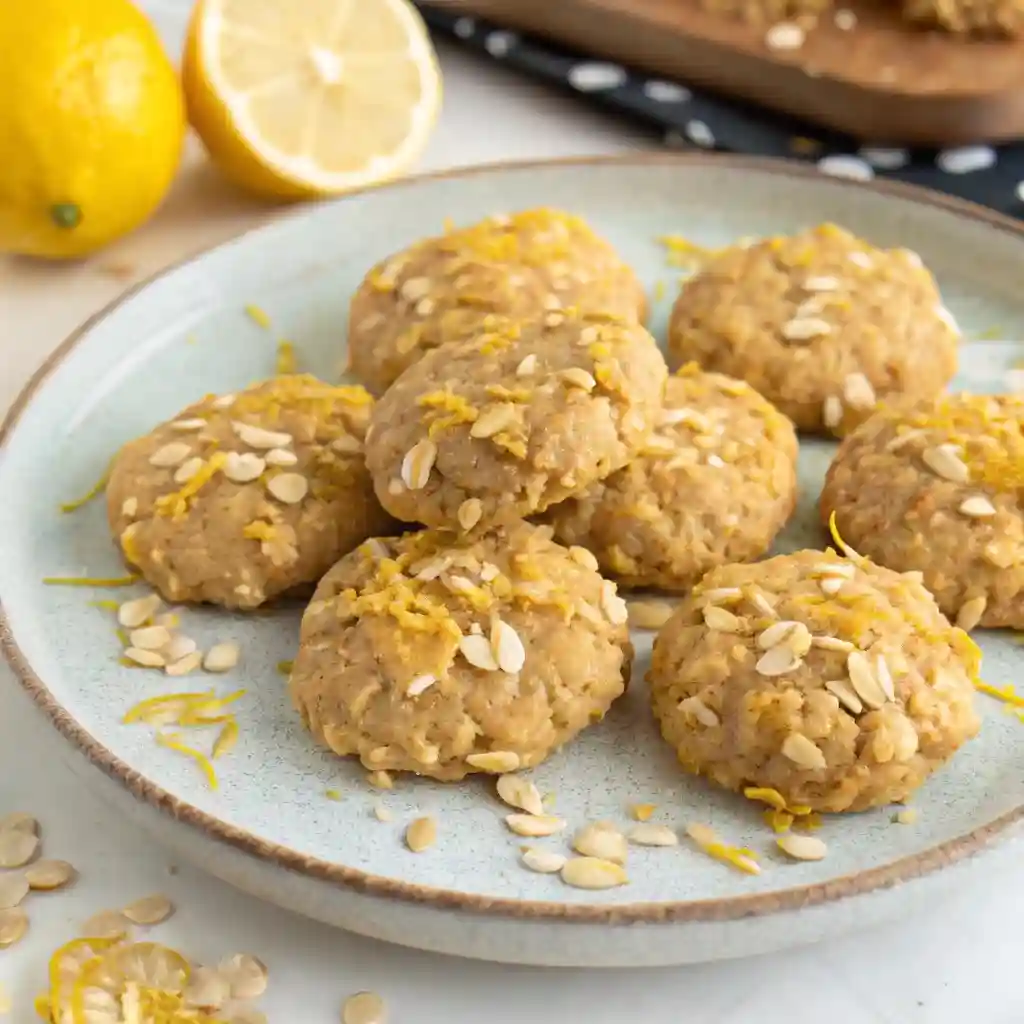 Lemon oatmeal no bake cookies