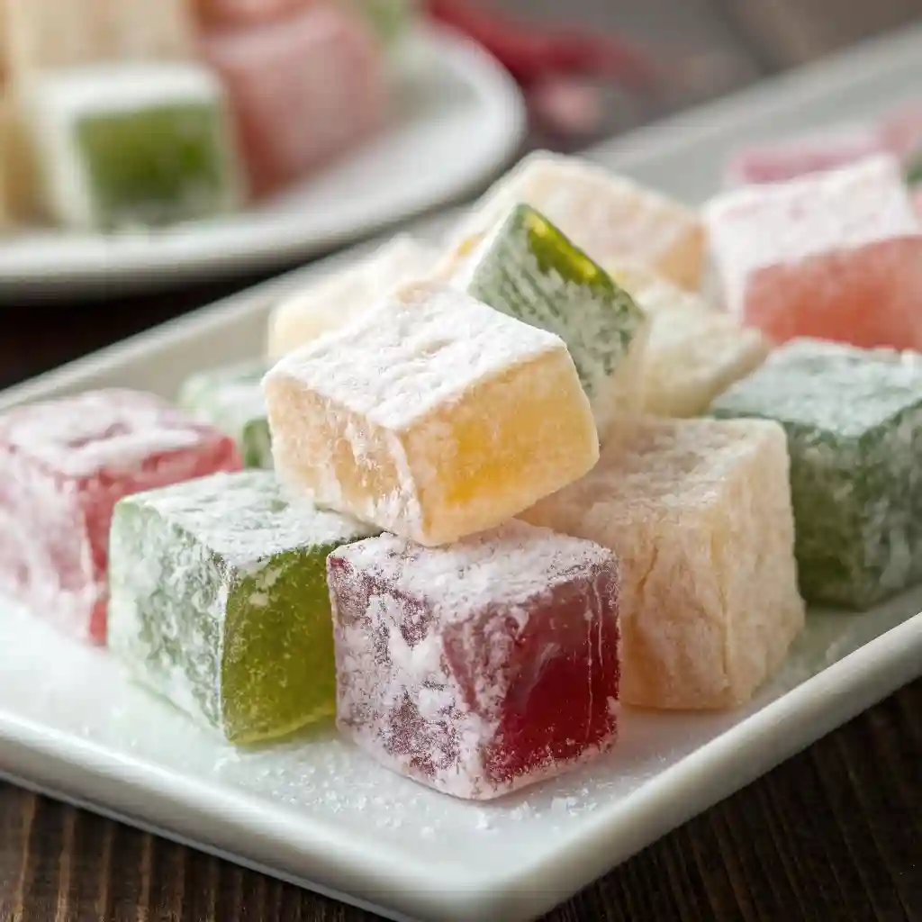 Assorted Turkish Delight cubes